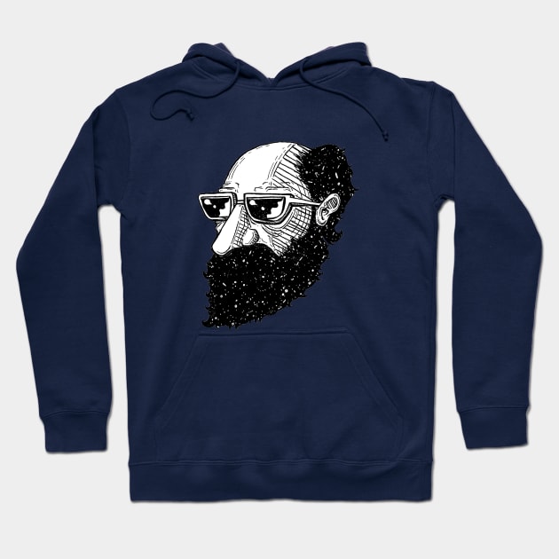 Cosmic Beard Hoodie by The Ordinary Artist